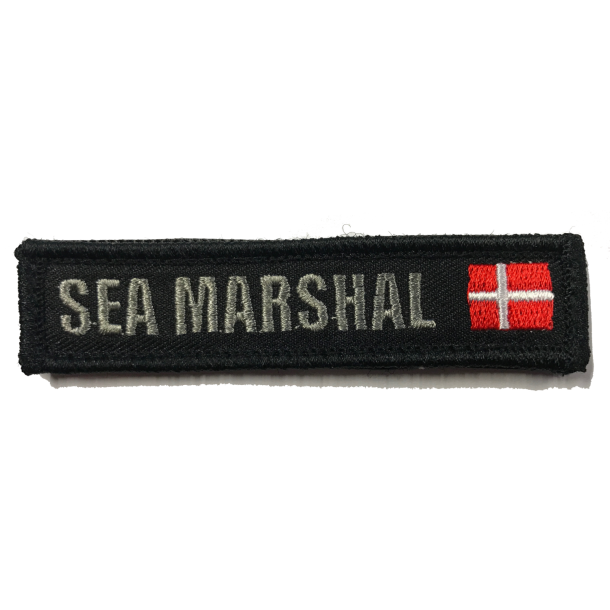 PATCH - SEA MARSHAL DK (med velcro bagside) - MÆRKER & - Viking